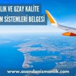 havacilik ve uzay kalite yonetim sistemleri belgesi