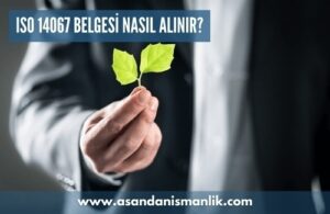 iso 14067 belgesi nasil alinir