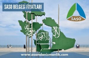 saso belgesi fiyatlandirma