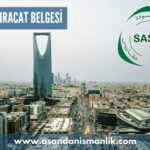 saso ihracat belgesi