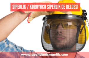 koruyucu siperlik ce belgesi